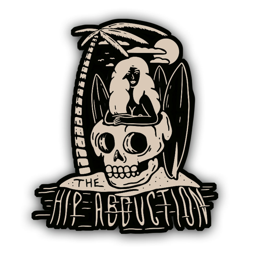 The Hip Abduction Surfboards & Skull Sticker