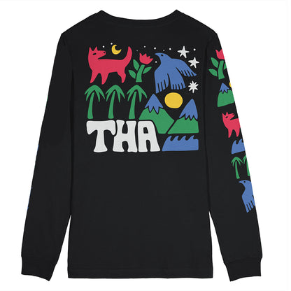 THA Symbols Long Sleeve T - Black