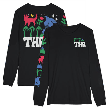 THA Symbols Long Sleeve T - Black
