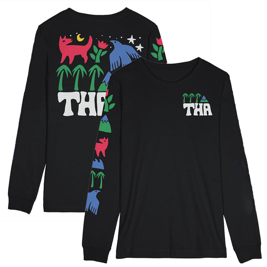 THA Symbols Long Sleeve T - Black
