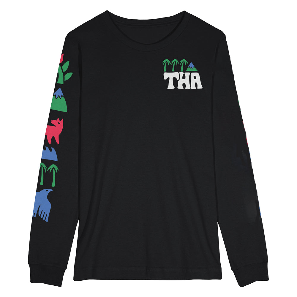 THA Symbols Long Sleeve T - Black